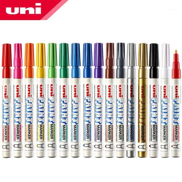 12pcs uni marker pen px-21 metallic oil base markers for car wheel stationery office accessories school writing supplies1
12pcs uni marker pen px-21 metallic oil base markers for car wheel stationery office accessories school writing supplies1