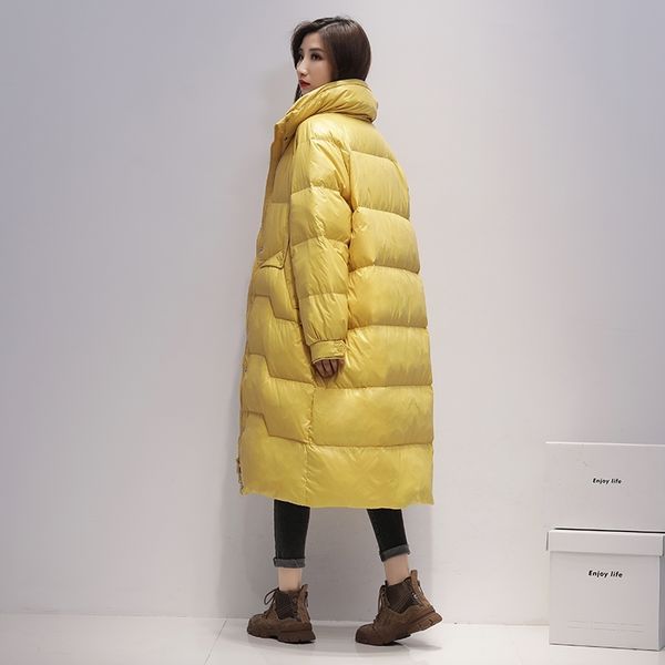 ftlzz winter stand collar solid long down jacket women 90% white duck down coat yellow down parka blue thick warm snow outerwear 201103, Black
ftlzz winter stand collar solid long down jacket women 90% white duck down coat yellow down parka blue thick warm snow outerwear 201103, Black