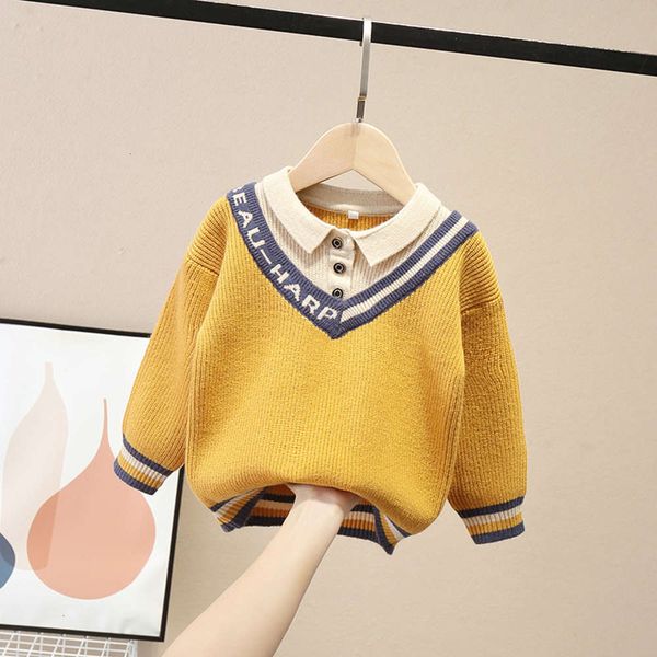 new korean clothing autumn winter 2020 children's boys' pure color fake two piece sweater baby's fashion q45s, Blue
new korean clothing autumn winter 2020 children's boys' pure color fake two piece sweater baby's fashion q45s, Blue