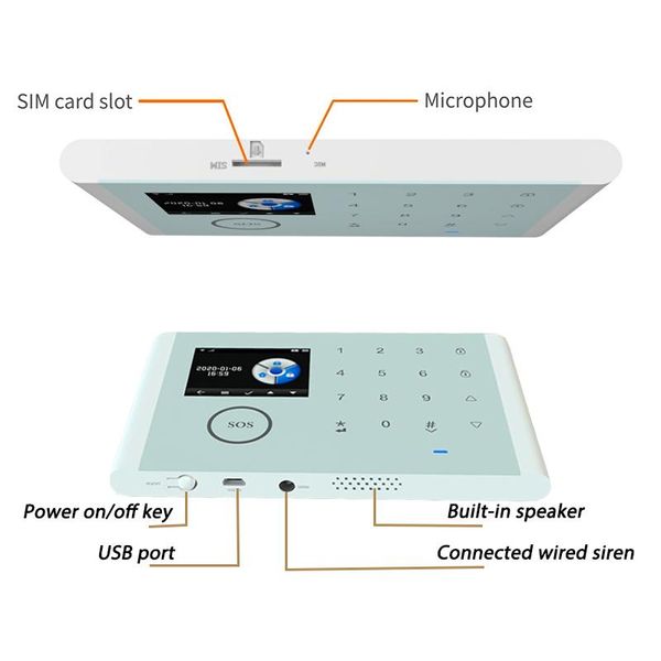 tuya wireless home wifi gsm security alarm system kit app control with auto dial motion detector sensor burglar alarm system
tuya wireless home wifi gsm security alarm system kit app control with auto dial motion detector sensor burglar alarm system
