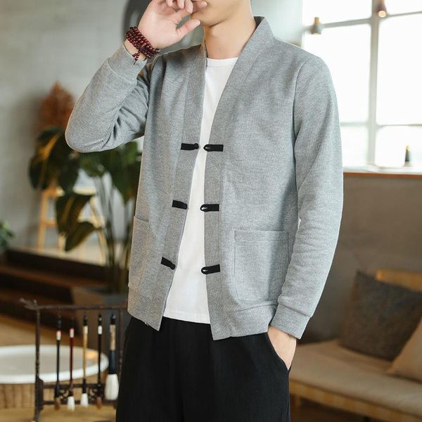 men's sweaters button sweater knit men long sleeve loose size hanfu chinese style casual tang jacket coat, White;black
men's sweaters button sweater knit men long sleeve loose size hanfu chinese style casual tang jacket coat, White;black