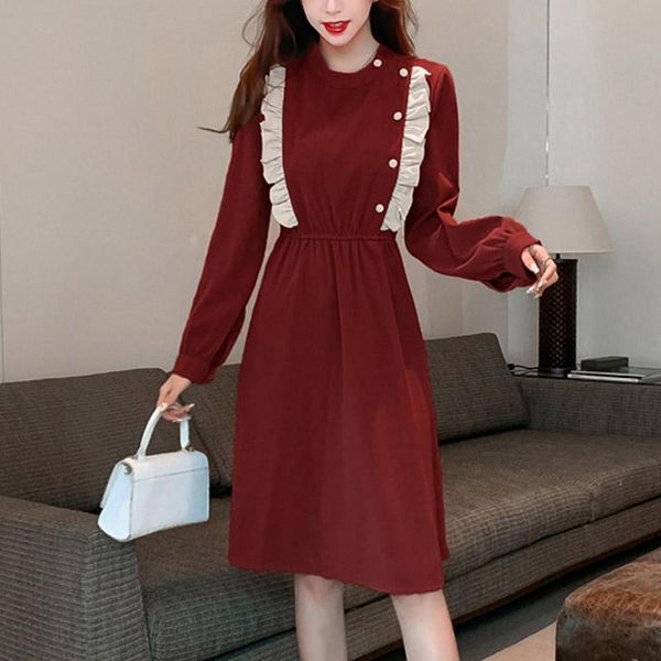 vintage hepburn lantern sleeve dress women's clothing autumn casual o-neck elegant party dresses a-line mid-length winter 2020, Black;gray
vintage hepburn lantern sleeve dress women's clothing autumn casual o-neck elegant party dresses a-line mid-length winter 2020, Black;gray