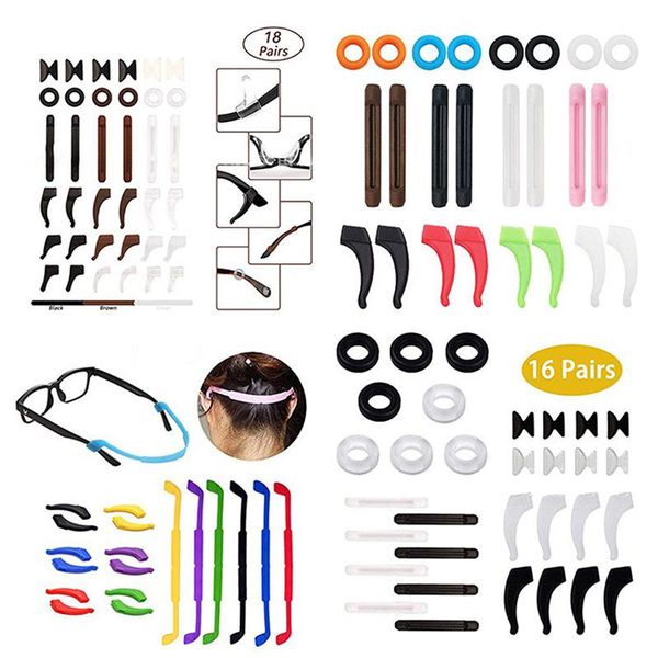 sunglasses frames 16pairssilicone anti-slip round eyeglass retainers nose pads ear hooks glasses accessories for men women, Silver
sunglasses frames 16pairssilicone anti-slip round eyeglass retainers nose pads ear hooks glasses accessories for men women, Silver