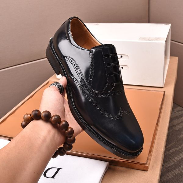 men dress shoes handmade classic party genuine leather wedding oxfords male brand designer formal flats size 38-44, Black
men dress shoes handmade classic party genuine leather wedding oxfords male brand designer formal flats size 38-44, Black