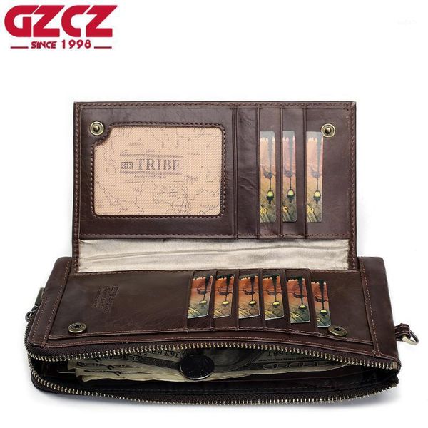 wallets gzcz 2021 men's genuine leather wallet vintage long handy male purse men coin cell phone pocket portfolio man1, Red;black
wallets gzcz 2021 men's genuine leather wallet vintage long handy male purse men coin cell phone pocket portfolio man1, Red;black