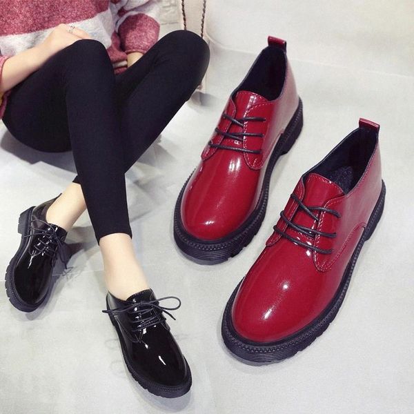 women oxford shoes med heels casual shoes patent leather lace up woman autumn platform female zapatos mujer 8327n #d82k, Black
women oxford shoes med heels casual shoes patent leather lace up woman autumn platform female zapatos mujer 8327n #d82k, Black