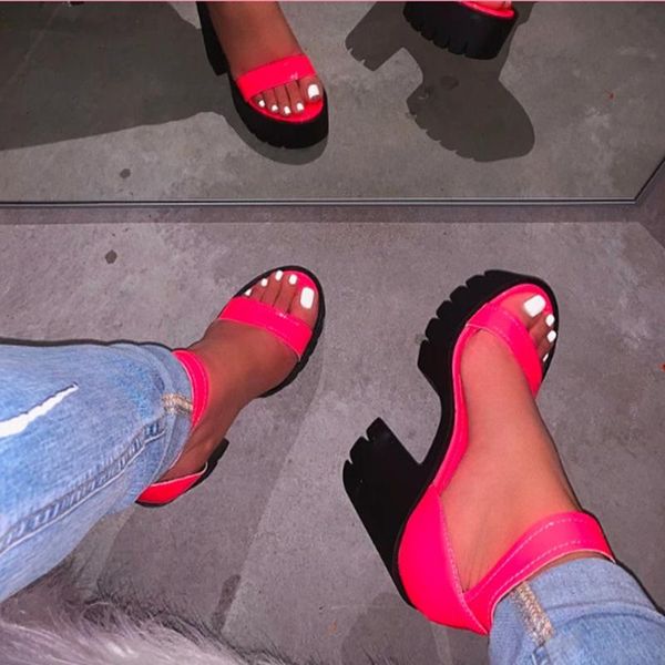 high platform women sandals high chunky heel shoes for ladies single band comfortable pumps shoes, Black
high platform women sandals high chunky heel shoes for ladies single band comfortable pumps shoes, Black