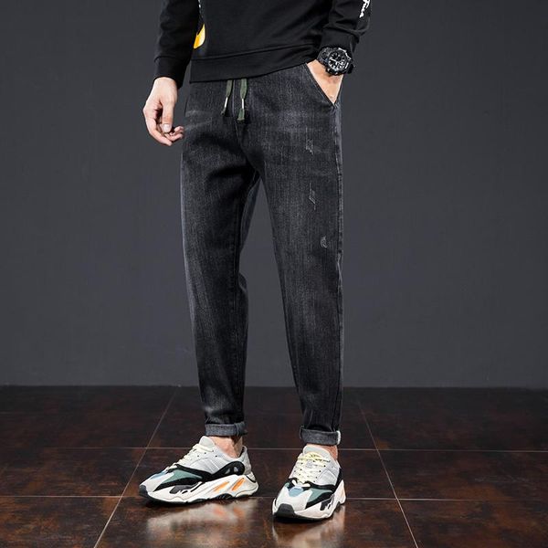 men's jeans autumn and winter harlan men loose straight casual elastic waist youthful vitality wind clothing 2021, Blue
men's jeans autumn and winter harlan men loose straight casual elastic waist youthful vitality wind clothing 2021, Blue