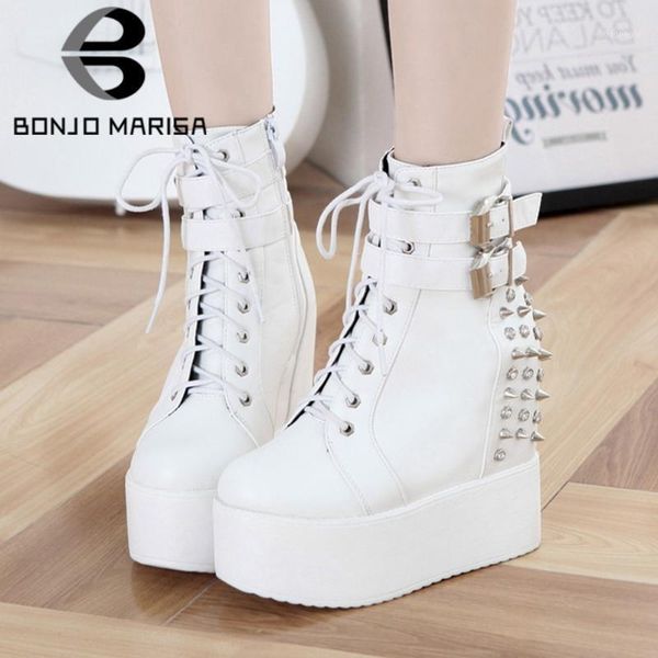 boots bonjomarisa ins punk girls shoes lace buckle wedges rivet ankle platform designer luxury women autumn woman1, Black
boots bonjomarisa ins punk girls shoes lace buckle wedges rivet ankle platform designer luxury women autumn woman1, Black
