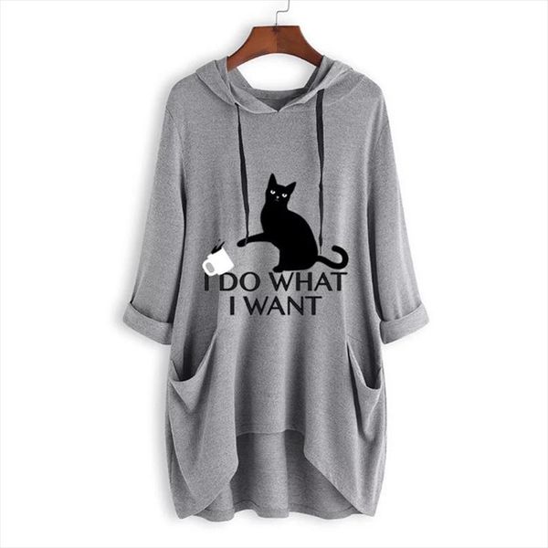 2020 new coming women hoodies print cat letter hooded long sleeve roll up pockets irregular sweatshirts lady oversized, Black
2020 new coming women hoodies print cat letter hooded long sleeve roll up pockets irregular sweatshirts lady oversized, Black