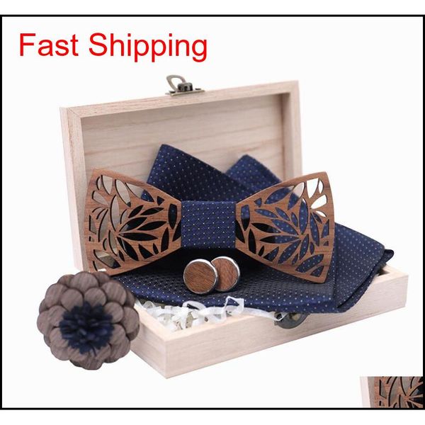 classic handmade mens wood bow tie with matching pocket square and men's cufflinks set shipping szj3j, Black;gray
classic handmade mens wood bow tie with matching pocket square and men's cufflinks set shipping szj3j, Black;gray