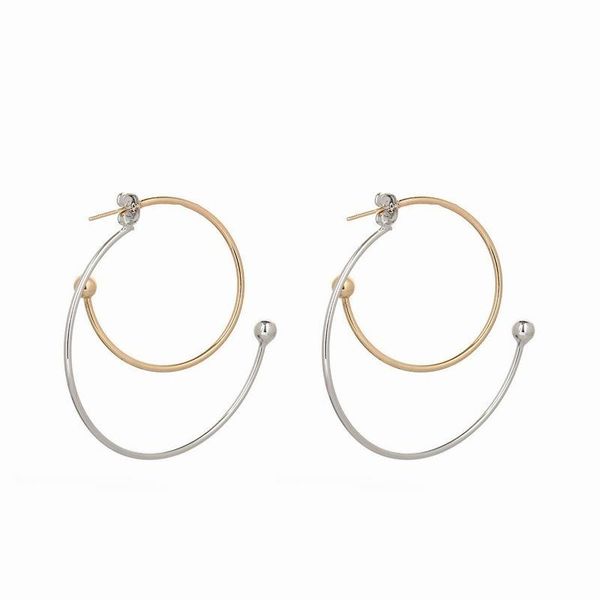 hoop & huggie fashion gold color double earrings for women simple geometry metal earring women's wedding accessories, Golden;silver
hoop & huggie fashion gold color double earrings for women simple geometry metal earring women's wedding accessories, Golden;silver