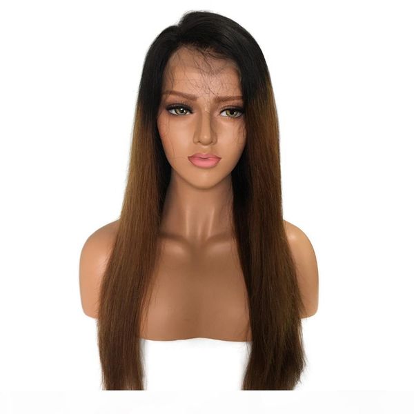 360 full lace human hair wigs pre plucked 150% density brazilian remy hair ombre color t 1b 4 straight human hair wig, Black;brown
360 full lace human hair wigs pre plucked 150% density brazilian remy hair ombre color t 1b 4 straight human hair wig, Black;brown