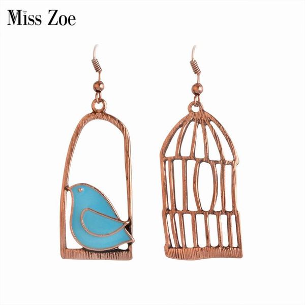 miss zoe lovely creative vintage earrings enamel bird bird-cage bronze drop earring women female brincos de gota feminino, Silver
miss zoe lovely creative vintage earrings enamel bird bird-cage bronze drop earring women female brincos de gota feminino, Silver