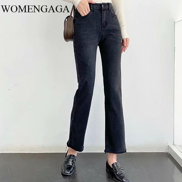 womengaga black straight jeans women's nine-point 2020 autumn high waist stretch small burrs trousers casual mi7p, Blue
womengaga black straight jeans women's nine-point 2020 autumn high waist stretch small burrs trousers casual mi7p, Blue
