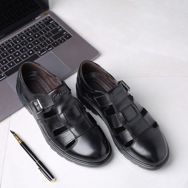2020 shoes male split leather new sandals sandal driving large 38-47 moccasins 773o, Black
2020 shoes male split leather new sandals sandal driving large 38-47 moccasins 773o, Black