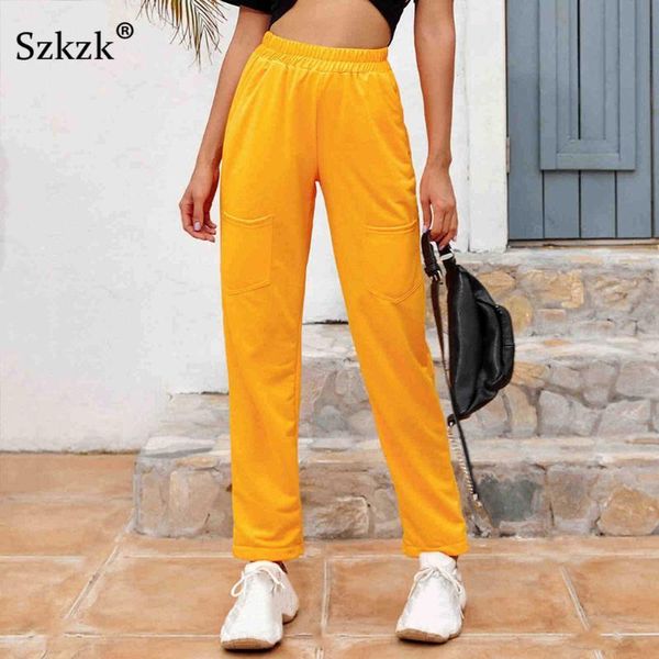 szkzk high waist straight leg pants with pockets women slacks streetwear orange ladies trouser casual loose long sweatpants, Black;white
szkzk high waist straight leg pants with pockets women slacks streetwear orange ladies trouser casual loose long sweatpants, Black;white