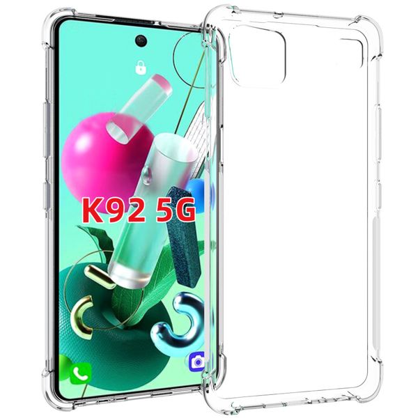 1.45mm shockproof clear transparent tpu with four corner protective case cover compatible for lg k92 5g / k52 / lg k42 / lg k22
1.45mm shockproof clear transparent tpu with four corner protective case cover compatible for lg k92 5g / k52 / lg k42 / lg k22
