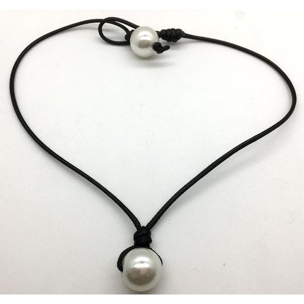 women fashion pearl necklace jewelry white pearl black leather rope cord choker necklace choker slip knot imitation wmtliv jeneffer, Silver
women fashion pearl necklace jewelry white pearl black leather rope cord choker necklace choker slip knot imitation wmtliv jeneffer, Silver