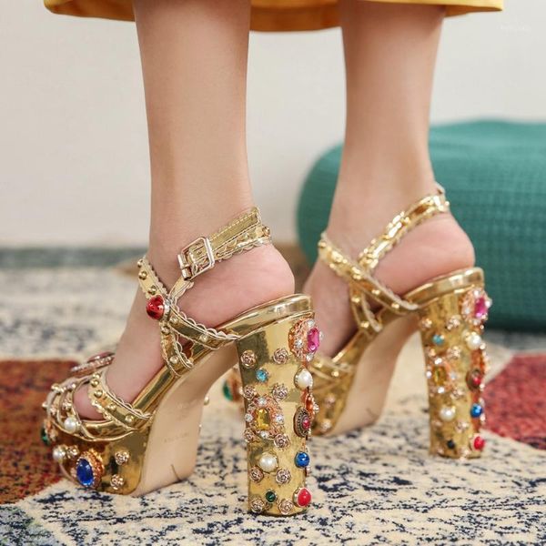 bonjomarisa big size 43 luxury female golden rhinestone high heels sandals open toe buckle strap sandals women party shoes woman1, Black
bonjomarisa big size 43 luxury female golden rhinestone high heels sandals open toe buckle strap sandals women party shoes woman1, Black