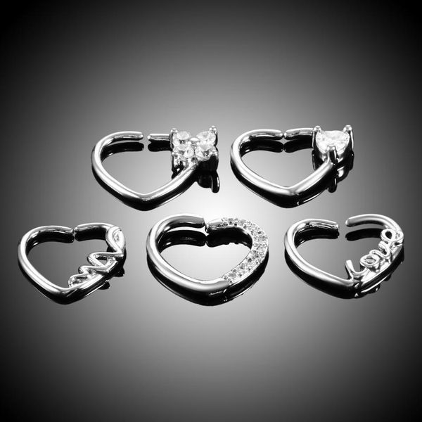 1 шт. ушная доля daith helix trangus cartilage robing piercings hoop heart forms нос обручальные кольца 16g conch серьги пирсинг ювелирные и, Silver
1 шт. ушная доля daith helix trangus cartilage robing piercings hoop heart forms нос обручальные кольца 16g conch серьги пирсинг ювелирные и, Silver