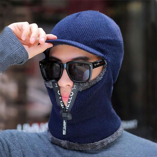 hats, scarves & gloves sets men zipper hooded hat scarf knit plush with brim male cap solid winter neck warmer wear gray accessorie, Blue;gray
hats, scarves & gloves sets men zipper hooded hat scarf knit plush with brim male cap solid winter neck warmer wear gray accessorie, Blue;gray