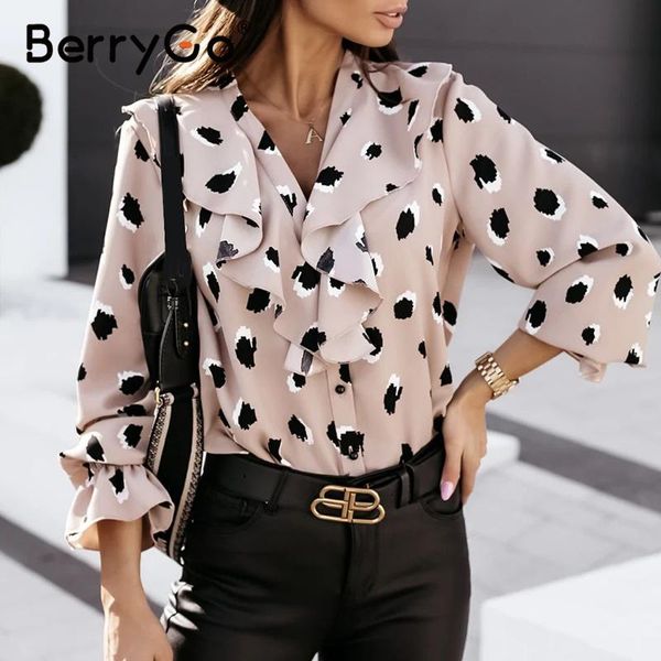 women's blouses & shirts berrygo v neck blouse elegant women loose chic autumn shirt ladies fashion printed chiffon casual female clot, White
women's blouses & shirts berrygo v neck blouse elegant women loose chic autumn shirt ladies fashion printed chiffon casual female clot, White