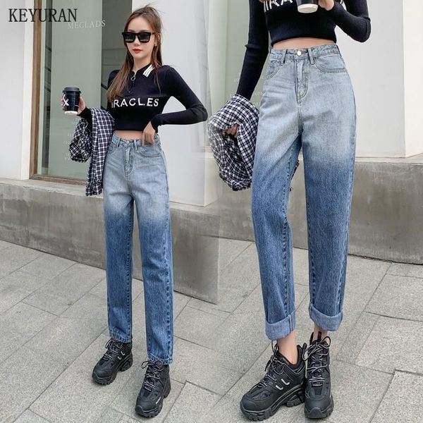 2021 spring women blue jeans pants high waist loose denim jeans female trousers casual discolor harem femme straight pants
2021 spring women blue jeans pants high waist loose denim jeans female trousers casual discolor harem femme straight pants