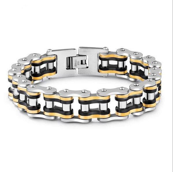 link, chain 16mm men sport wristband bracelet bangle black gold bicycle bike biker motorcycle link 316l stainless steel jewellery
link, chain 16mm men sport wristband bracelet bangle black gold bicycle bike biker motorcycle link 316l stainless steel jewellery