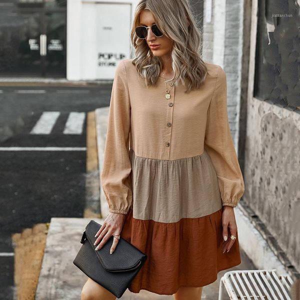 design splicing dress female vestidos 2021 spring summer women's long sleeve dress for womens vintage patchwork clothing women1, Black;gray
design splicing dress female vestidos 2021 spring summer women's long sleeve dress for womens vintage patchwork clothing women1, Black;gray