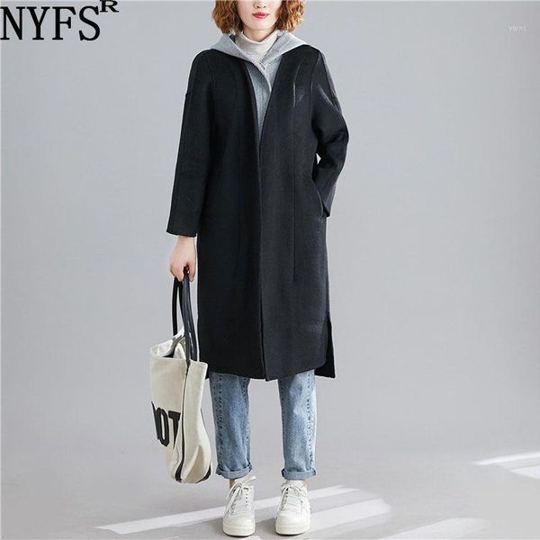 nyfs 2020 new winter woolen coat loose vintage quilted literary age-reduction two-piece hooded jacket1, Black
nyfs 2020 new winter woolen coat loose vintage quilted literary age-reduction two-piece hooded jacket1, Black