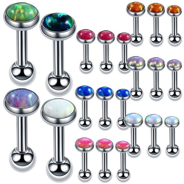 3pcs/lot surgical steel opal stone mix m 4mm 5mm earring barbell stud ear cartilage tragus helix stud piercing jewelry q jllewv, Silver
3pcs/lot surgical steel opal stone mix m 4mm 5mm earring barbell stud ear cartilage tragus helix stud piercing jewelry q jllewv, Silver