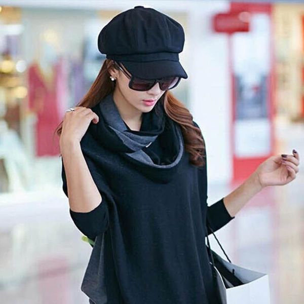 new fashion black hat cap women casual streetwear cap elegant solid autumn winter warm beret hat female, Blue;gray
new fashion black hat cap women casual streetwear cap elegant solid autumn winter warm beret hat female, Blue;gray