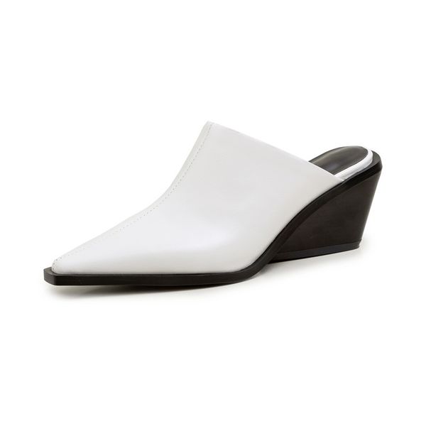 2021 mulheres vero nova moda genuna cunhas couro vaca saltos altos sapatos dedo do p aberto mulher vestido branco preto ukqa, Black
2021 mulheres vero nova moda genuna cunhas couro vaca saltos altos sapatos dedo do p aberto mulher vestido branco preto ukqa, Black