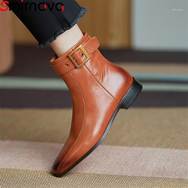 boots smirnova 2021 brand fashion women genuine leather low heel square toe solid color ankle ladies shoes1, Black 
boots smirnova 2021 brand fashion women genuine leather low heel square toe solid color ankle ladies shoes1, Black