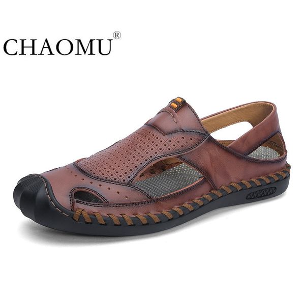 new sandals men's baotou summer breathable leather trend wild slippers men's driving beach shoes t200420, Black
new sandals men's baotou summer breathable leather trend wild slippers men's driving beach shoes t200420, Black