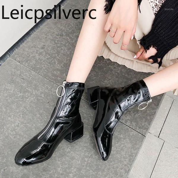 boots ankle style spring and autumn fashion square head zipper thick heel low-heeled short tube women's size 32-431, Black
boots ankle style spring and autumn fashion square head zipper thick heel low-heeled short tube women's size 32-431, Black