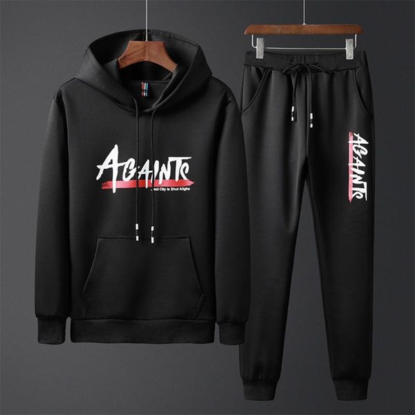 men's casual suit joker letters printed fashion coat two-piece pants cotton loose hooded sport suits kg-329, Gray
men's casual suit joker letters printed fashion coat two-piece pants cotton loose hooded sport suits kg-329, Gray
