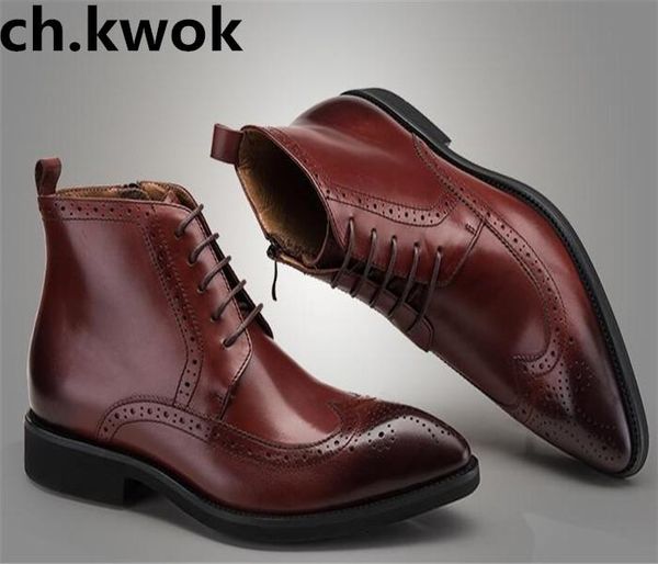 new fashion british bullock carved pointed toe lace leather men boots men ankle boots, Black
new fashion british bullock carved pointed toe lace leather men boots men ankle boots, Black