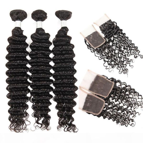 deep wave bundles with closure 10a unprocessed brazilian virgin deep curly hair bundles with 4x4 middle 3 part closure, Black
deep wave bundles with closure 10a unprocessed brazilian virgin deep curly hair bundles with 4x4 middle 3 part closure, Black