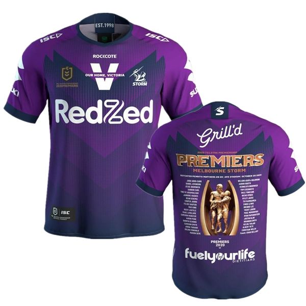 2020 melbourne storm premiers rugby 20 21 storm victoria champion home shirt size s-5xl, Black;gray
2020 melbourne storm premiers rugby 20 21 storm victoria champion home shirt size s-5xl, Black;gray