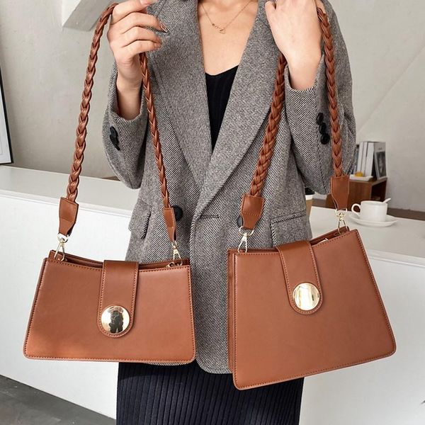 retro weave strap underarm crossbody bag luxury women brand leather messenger bags lady small hasp pure color shoulder handbag
retro weave strap underarm crossbody bag luxury women brand leather messenger bags lady small hasp pure color shoulder handbag