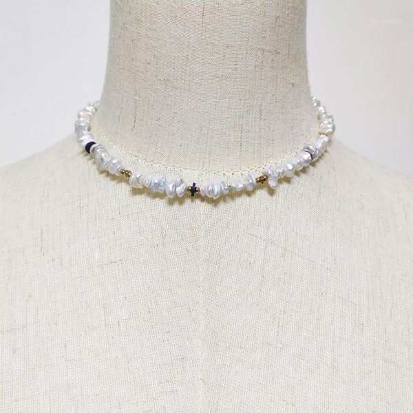 2020 winter new irregular pearl piece necklace unique freshwater pearl choker lady banquet charm costume accessorie1, Golden;silver
2020 winter new irregular pearl piece necklace unique freshwater pearl choker lady banquet charm costume accessorie1, Golden;silver
