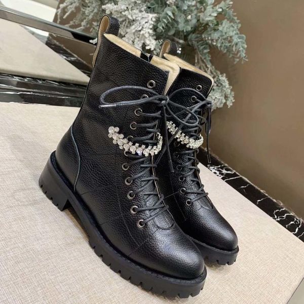 classic women boots crystal decor women shoes genuine leather ankle boots round toe woman autumn winter botas, Black
classic women boots crystal decor women shoes genuine leather ankle boots round toe woman autumn winter botas, Black