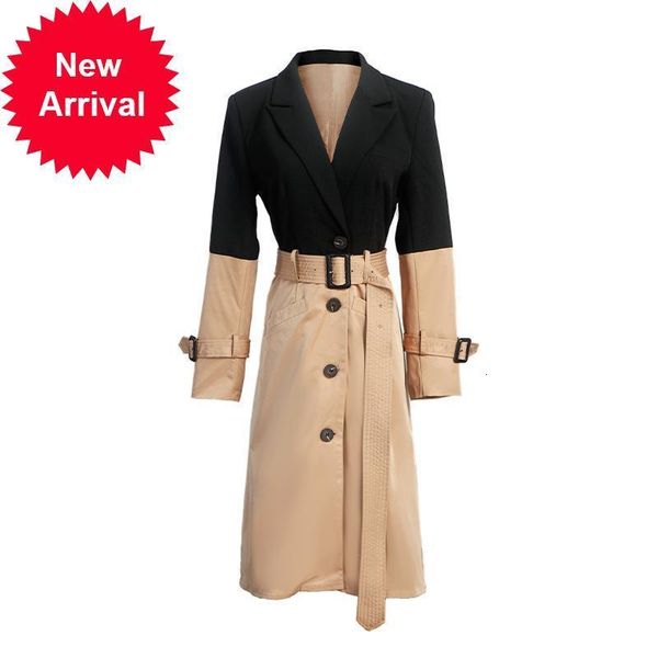 new runway 2021 scores winter luxury stitching chopsticks long women's jacket section stylish waistband outwear 0led, Black;brown
new runway 2021 scores winter luxury stitching chopsticks long women's jacket section stylish waistband outwear 0led, Black;brown