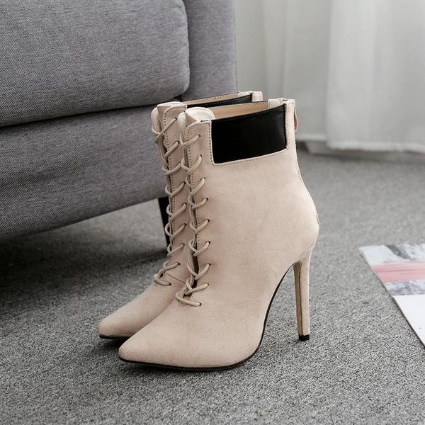 boots goxpacer women patchwork shoes female mixed color ultra high heels fashion thin single all match, Black
boots goxpacer women patchwork shoes female mixed color ultra high heels fashion thin single all match, Black