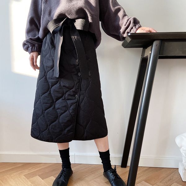 2021 new a-line thick long cotton with belt vintage high waist warm skirt women winter skirts saia jupe femme i420, Black
2021 new a-line thick long cotton with belt vintage high waist warm skirt women winter skirts saia jupe femme i420, Black