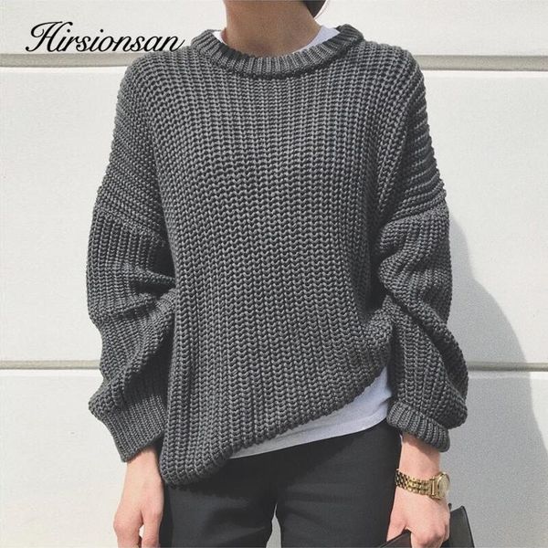 hirsionsan winter sweater women new korean warm knitted sweater loose o neck female pullovers fashion solid female 201017, White;black
hirsionsan winter sweater women new korean warm knitted sweater loose o neck female pullovers fashion solid female 201017, White;black