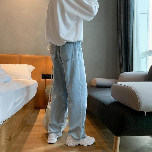 men's jeans 2021 four seasons men's straight loose neutral mop homme male full length solid color pockets trouser big size -2xl1, Blue
men's jeans 2021 four seasons men's straight loose neutral mop homme male full length solid color pockets trouser big size -2xl1, Blue