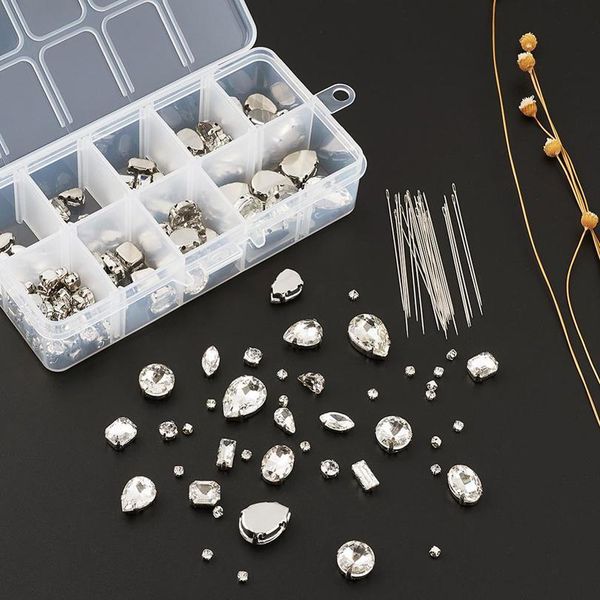 sew on glass rhinestone with brass prong settings garments accessoriess with sewing needles mixed shapes clear 18 qyljar, Black;white
sew on glass rhinestone with brass prong settings garments accessoriess with sewing needles mixed shapes clear 18 qyljar, Black;white